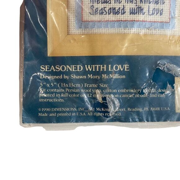 Vintage 1990 Dimensions Inc Sunset Needlepoint Kit Turkey Thanksgiving Holidays - Picture 2 of 5